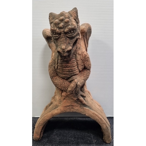 591 - Terracotta Dragon Roof Finial