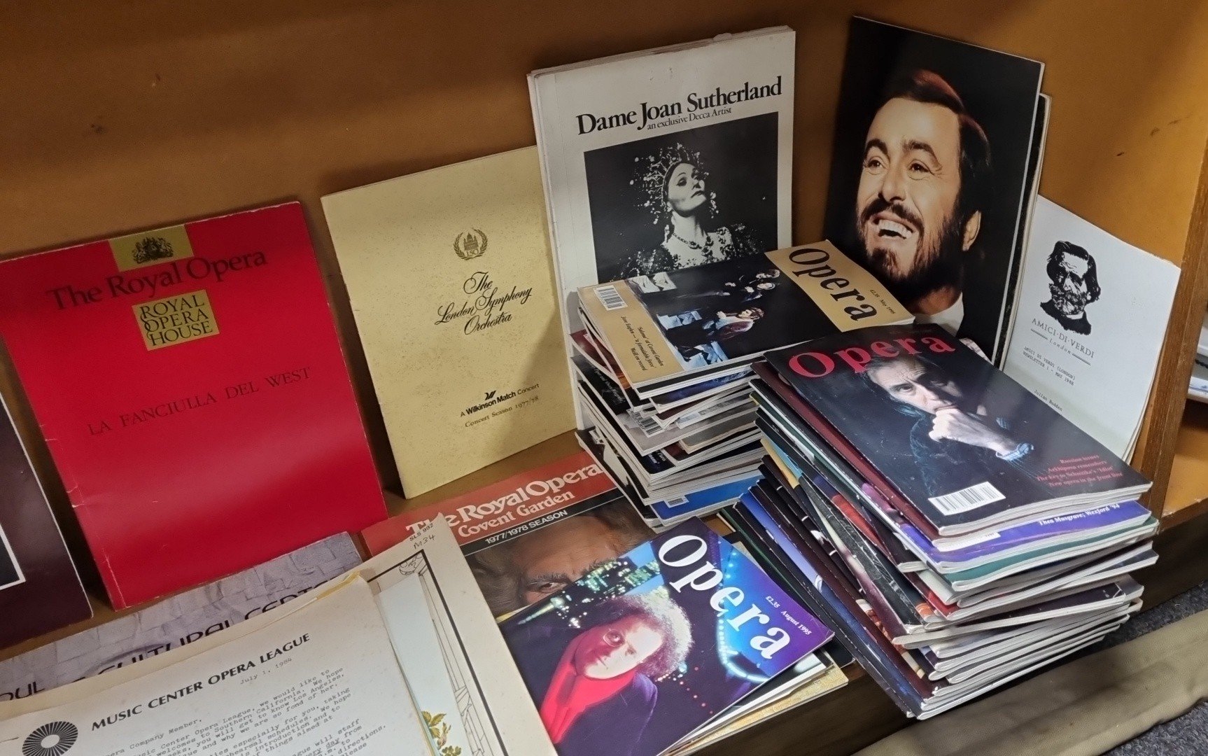 Lot of Opera programmes, Opera magazine issues, and related concert ...