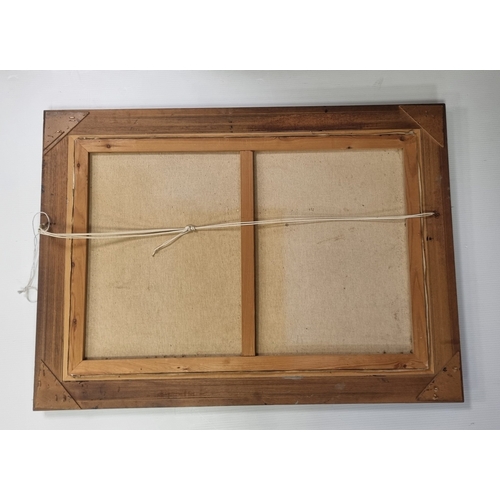 6 - Continental Landscape with Figures, Signed Lower Left - Oil, H: 78cm X W: 108cm X D: 5cm.