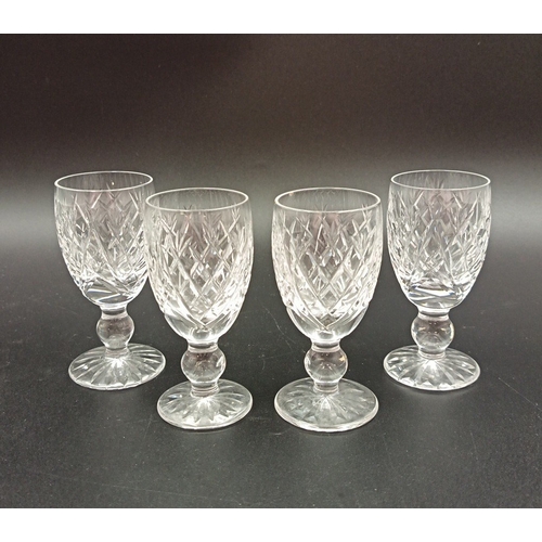 101 - Set of 4x Waterford Crystal Short Glasses