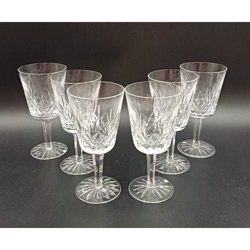 102 - Set of 6x Waterford Crystal Wine Glasses