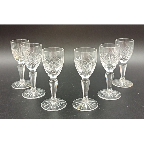 112 - Lot of 5x Waterford Crystal Donegal Sherry Glasses and 1x Galway Glass