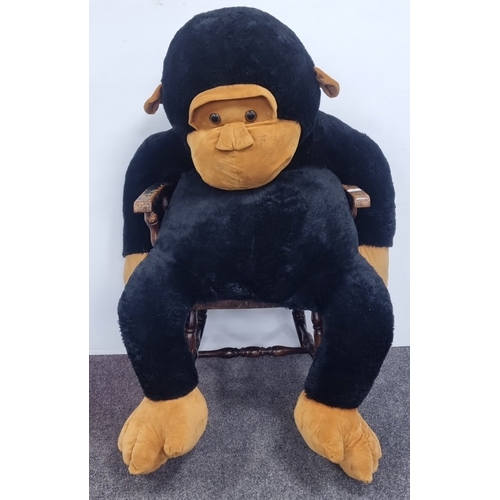 13 - Smyths Toys ‘George the Gorilla’ oversized plush toy, H:(sitting): 106 cm, H(standing): 136cm.