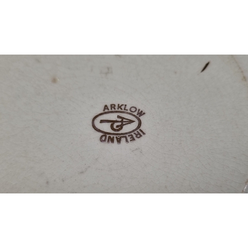 21 - Arklow Pottery part service including 12x soup plates and lidded tureen   H: 15cm X W: 26cm