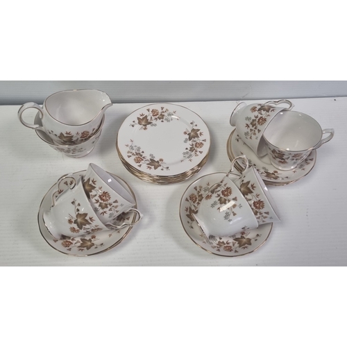 25 - Colclough bone China floral tea ware, pattern 8656