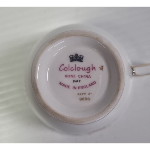 25 - Colclough bone China floral tea ware, pattern 8656