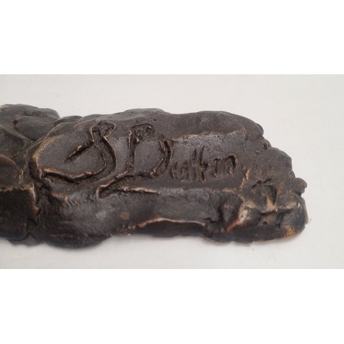 27 - Signed bronze horse sculpture - Sadler's Wells by Sionhan Bulfin H: 44cm X W: 52cm X D: 10cm