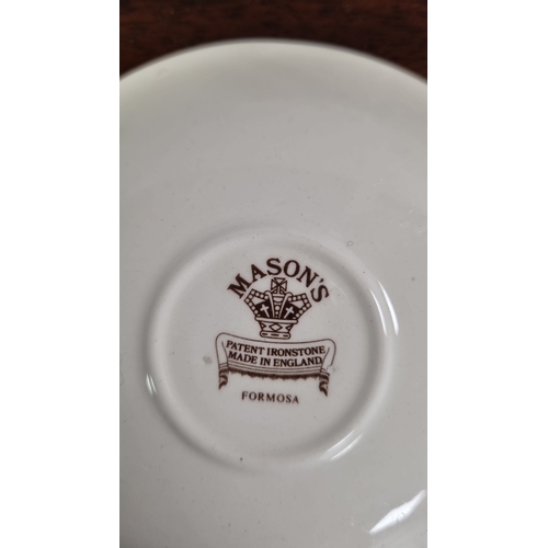 29 - Mason’s Ironstone ‘Formosa’ pattern part tea and coffee service, Pot -  H: 26cm