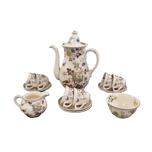 29 - Mason’s Ironstone ‘Formosa’ pattern part tea and coffee service, Pot -  H: 26cm