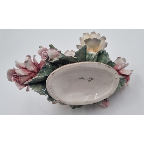 31 - Lot of 3x Capodimonte-style Italian porcelain ornaments