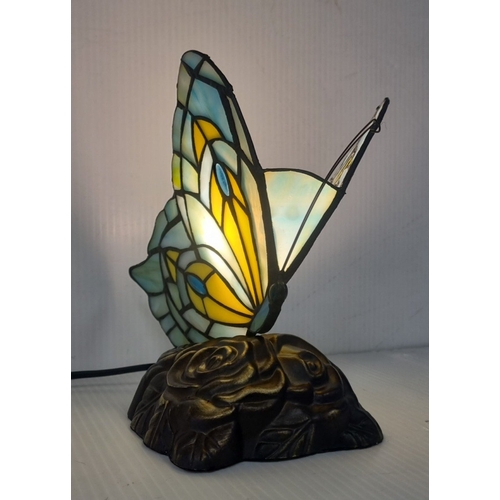 39 - Tiffany-style butterfly table lamp