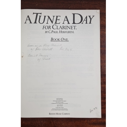 69 - Clarinet with Case, Reeds and Tutor Book