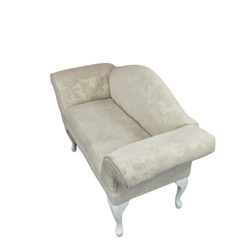 Upholstered Settee/Window Seat with Arch back and Scroll Arms, H: 76cm ...