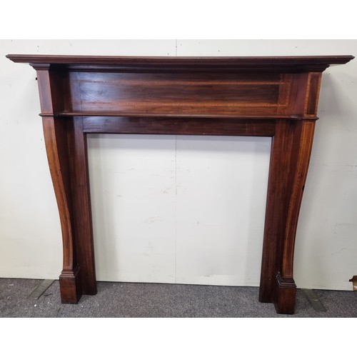 3 - Inlaid Mahogany Fire Surround

Overall Measurements - H:133 x W:148 x D:26cm
Opening - H:97 x W:97cm