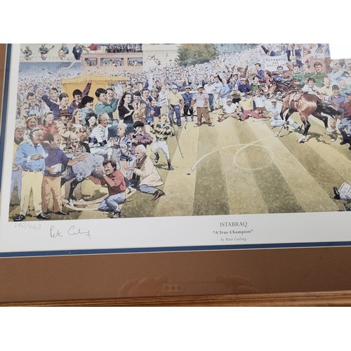35 - Peter Curling: ‘ISTABRAQ – “A True Champion”’ signed limited-edition print  280/750H: 55cm X W: 68cm