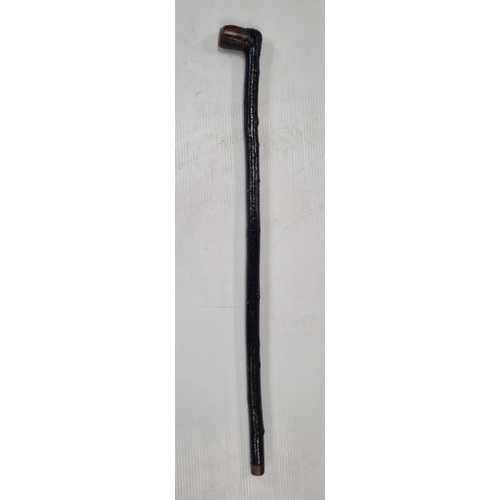 10 - Blackthorn wood walking stick