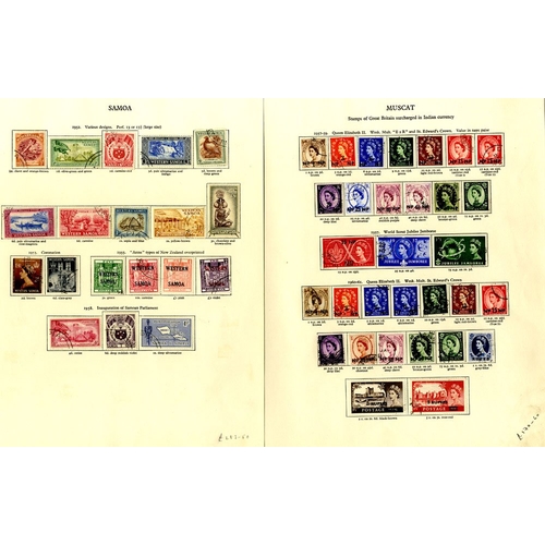 104 - BRITISH COMMONWEALTH QEII 1953-66 good to VFU collection A-Z housed in four New Age albums, fairly c... 