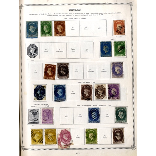 105 - ALL WORLD collection housed in an Old Ideal album (4th Edn) covering the period 1840-1910 incl. M & ... 