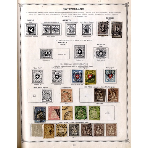 105 - ALL WORLD collection housed in an Old Ideal album (4th Edn) covering the period 1840-1910 incl. M & ... 