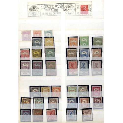 166 - HUNGARY duplicated ranges from 1868-1940's housed in four stock books incl. both M & U, some blocks ... 