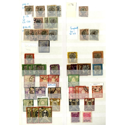 167 - IRAN extensive stock/collection in three stock books ranging from firstst issue to about 1950, the f... 