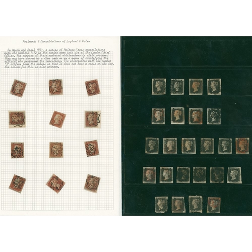 1778 - GREAT BRITAIN accumulation on leaves or stock cards incl. several penny blacks, QV/KEVII/KGV high va... 