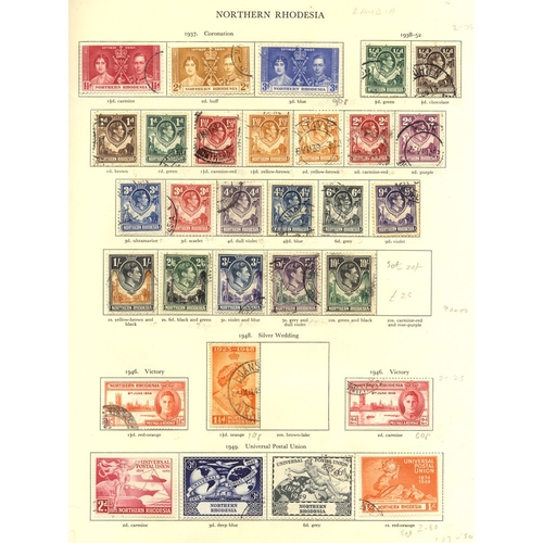 105 - BRITISH COMMONWEALTH KGVI collection of 3330 stamps in the 'Crown' printed album, good to FU ranges ... 