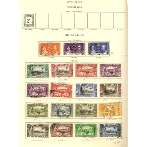 105 - BRITISH COMMONWEALTH KGVI collection of 3330 stamps in the 'Crown' printed album, good to FU ranges ... 