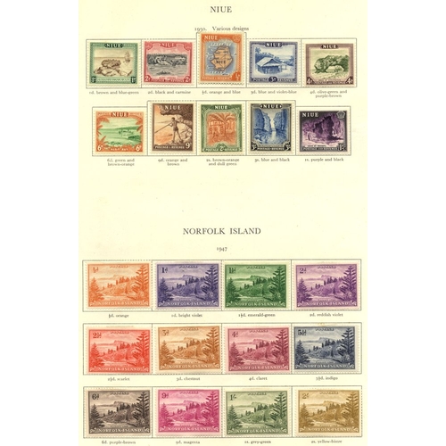 106 - BRITISH COMMONWEALTH KGVI M & U collection housed in the 'Crown' printed album (quite well filled) i... 