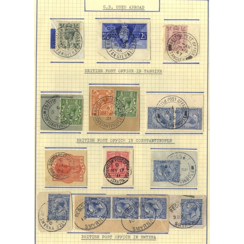 1211 - GB & COLONIAL ISSUES (63 items) bearing vertical or horizontal barred killer cancels mainly on QV Su... 