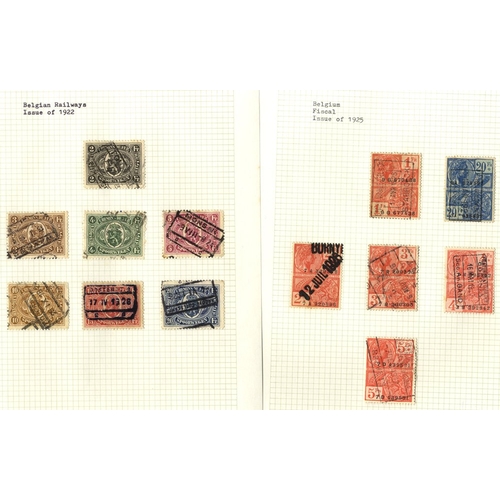 138 - BELGIUM collection housed in eleven albums with duplicated ranges incl. REVENUE General Tax stamps, ... 