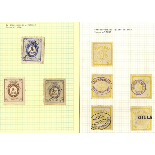 147 - DENMARK Railway Parcel & Freight Stamps substantial collection housed in 14 albums covering the nume... 