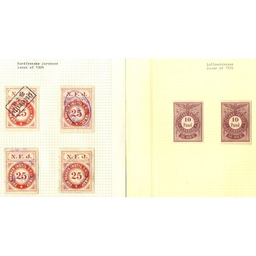 147 - DENMARK Railway Parcel & Freight Stamps substantial collection housed in 14 albums covering the nume... 