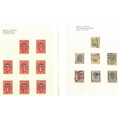 162 - GERMAN STATES collection of Revenue stamps housed in ten York albums with ranges from Anhalt to Prus... 