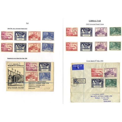 198 - 1937 Coronation, 1946 Victory & 1949 UPU collection of M & U sets, covers & FDC's neatly presented o... 