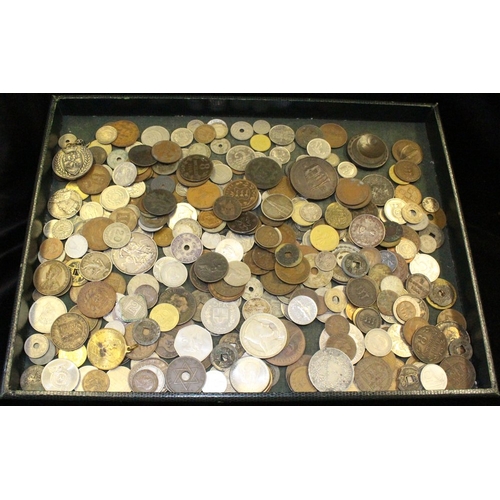 1529 - World coins - miscellaneous accumulation, mixed grades. (378)