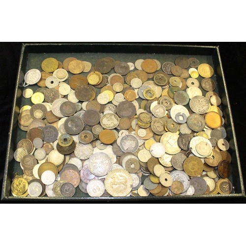 1530 - World coins - miscellaneous accumulation, mixed grades. (449)