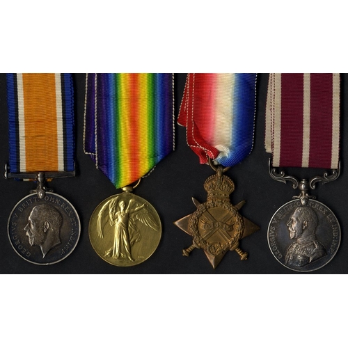 173 - Group of four - Meritorious Service Medal Geo V plus 1914/15 trio to 48. SQ. S. Sjt. A.C. Cooper R.F... 