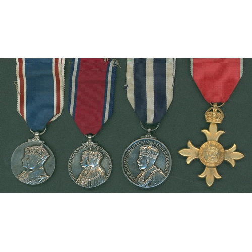 209 - Group of four to CH. Supt. Wilfred Blacker. 1. King's Medal (Police) George V (K.P.M) for Distinguis... 