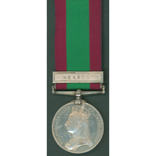 22 - 2nd Afghanistan Medal 1881, clasp Kabul to Pte. W. McCann No 851, 2/9th Foot (Norfolk's) correct eng... 