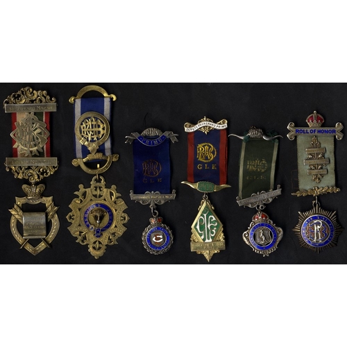 225 - R.A.O.B. Jewels from Sir Edward Marsh Lodge No. 3511. These are hallmarked silver and weigh approx 2... 