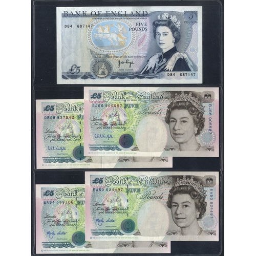 280 - Bank of England banknotes (48) in album, Peppiatt 10 shillings to Cleland £10 seen, some duplication... 