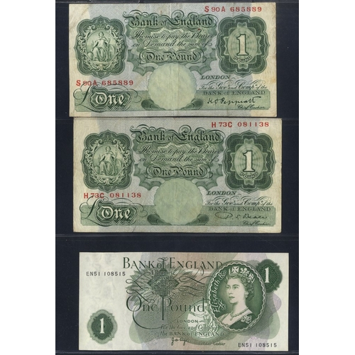 280 - Bank of England banknotes (48) in album, Peppiatt 10 shillings to Cleland £10 seen, some duplication... 