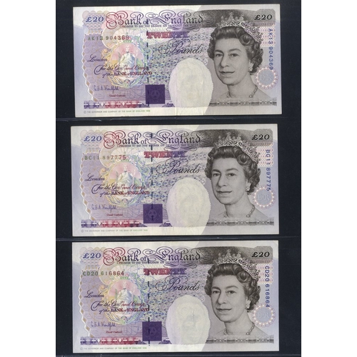 280 - Bank of England banknotes (48) in album, Peppiatt 10 shillings to Cleland £10 seen, some duplication... 