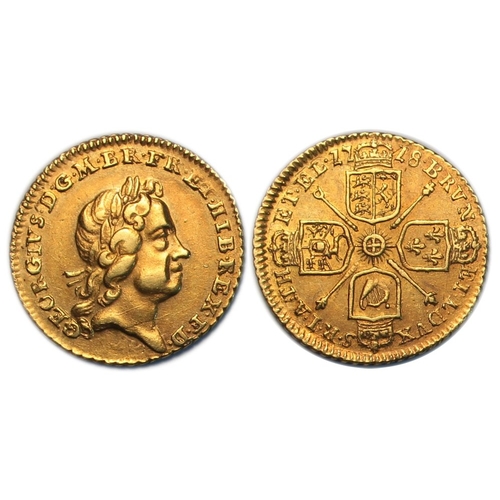 569 - 1718 quarter guinea, GVF or a little better with a lovely cabinet-tone, very attractive. S3638.