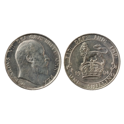 696 - 1904 shilling, GEF, rare.