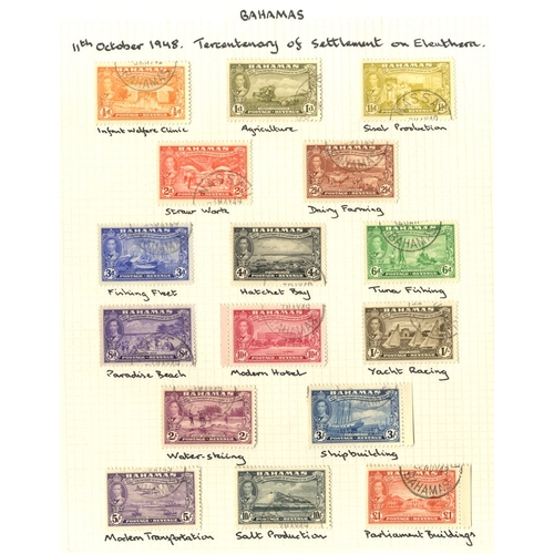 102 - BRITISH COMMONWEALTH KGVI good to VFU collection housed in four spring back albums, a good run throu... 