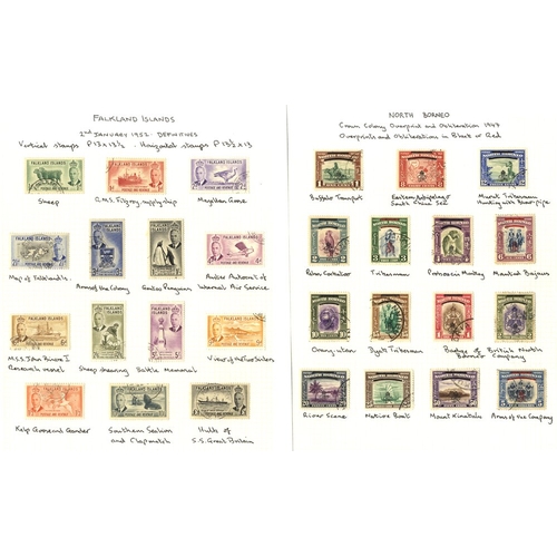 102 - BRITISH COMMONWEALTH KGVI good to VFU collection housed in four spring back albums, a good run throu... 