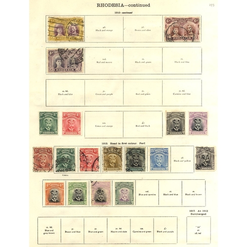 104 - NEW IDEAL ALBUM VOLUME I - BRITISH EMPIRE 1840-1936 M & U collection in mixed condition, noted Austr... 