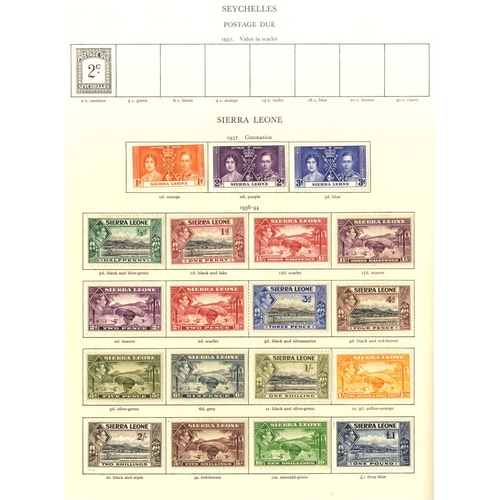 106 - KING GEORGE VI predominantly mint (95%) collection of approx. 3000 stamps within the printed album (... 